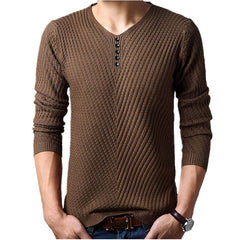 Winter Henley Neck Sweater