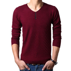 Winter Henley Neck Sweater