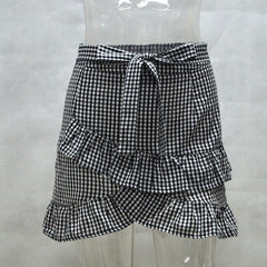 Plaid Short Skirt