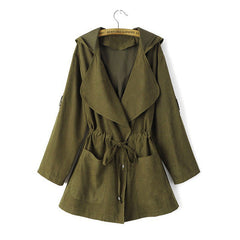 Long Sleeve Hooded Coat