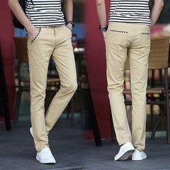 Stretch Slim Fit Casual Pants