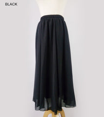 High Waist Chiffon Skirt