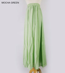 High Waist Chiffon Skirt