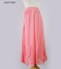 High Waist Chiffon Skirt