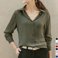 Solid Ladies Chiffon Blouse