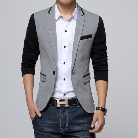 New Slim Fit Cotton Blazer