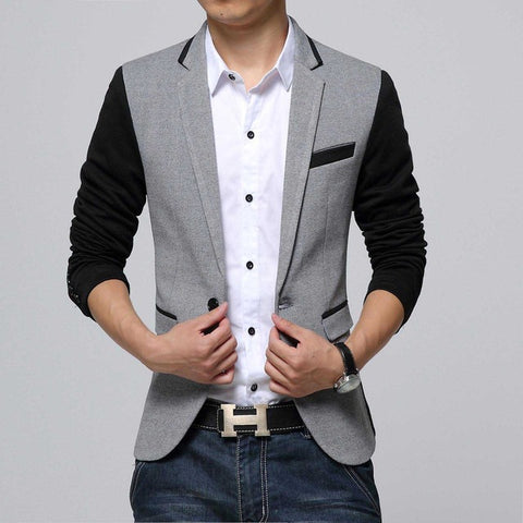 New Slim Fit Cotton Blazer