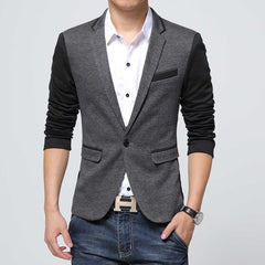 New Slim Fit Cotton Blazer