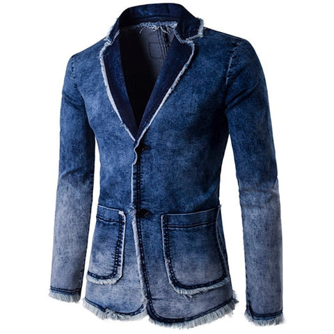 Casual Denim Blazer