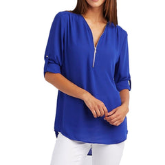 Loose Casual Chiffon Blouse