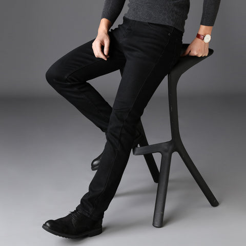 Elastic Casual Slim Jeans