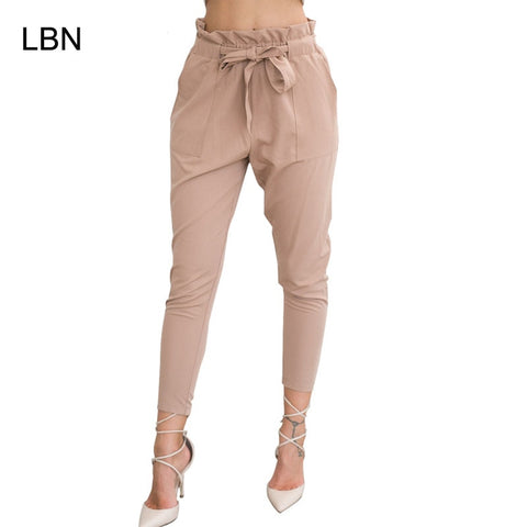 High Elastic Waist Pants