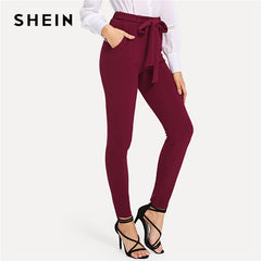 Burgundy Elegant Pants