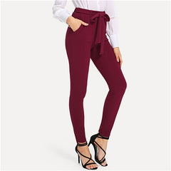 Burgundy Elegant Pants