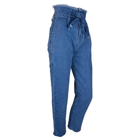 Zipper Straight Jeans Pants