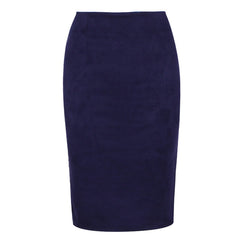 Suede Midi Skirt