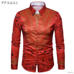 3D National Style Printing Floral Shirt