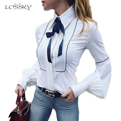 Office Bow Tie Blouse