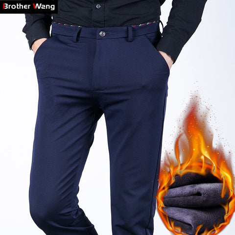 Business Elastic Pants Plus Size