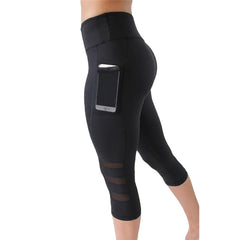 Mesh Capris Leggings Pants