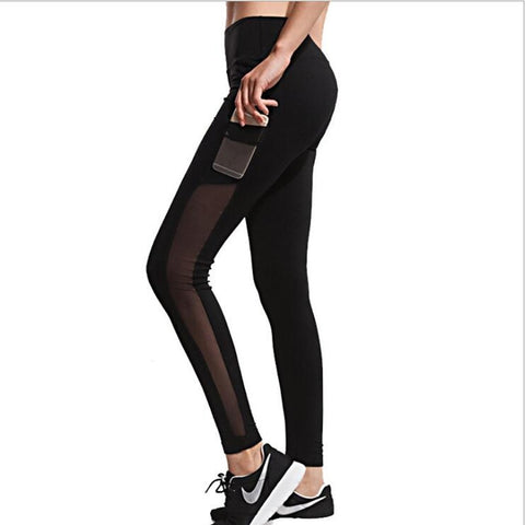 Mesh Capris Leggings Pants