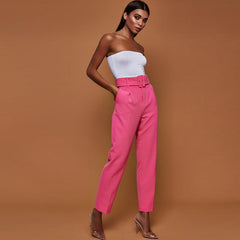 High Waist Casual Pants