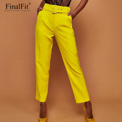 High Waist Casual Pants