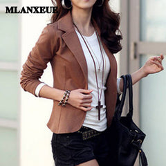 Solid Slim Blazer