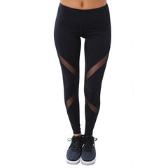 Mesh Capris Leggings Pants