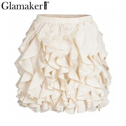 Glamaker Ruffle Mini Skirt