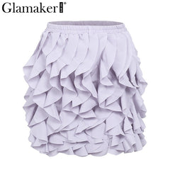 Glamaker Ruffle Mini Skirt