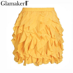 Glamaker Ruffle Mini Skirt