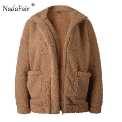 Plus Size Teddy Coat