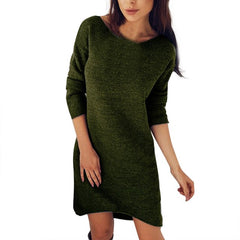 New Fashion Solid O-Neck Sweater